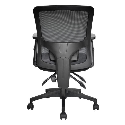 Barri - Medium Back 3 Lever Mesh Task Chair with Fabric Seat, Height ...